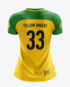 Women’s Soccer Jersey mockup (Back View)