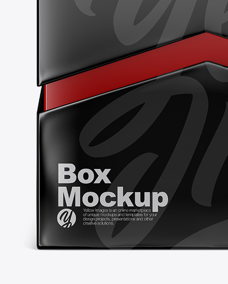 Glossy Box Mockup