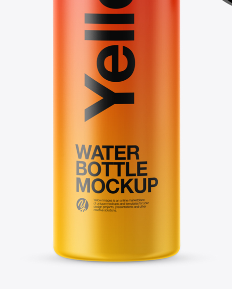 Matte Sport Bottle Mockup