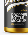 Matte Metallic Dropper Bottle Mockup