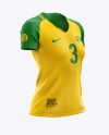 Women’s Soccer Jersey mockup (Half Side View)