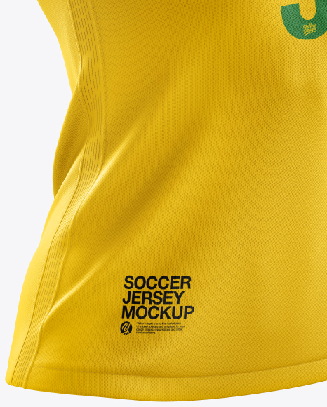 Women’s Soccer Jersey mockup (Half Side View)