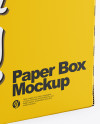 Glossy Paper Box Mockup