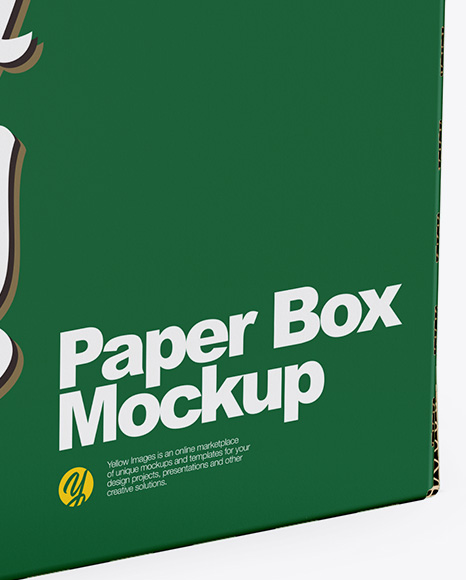 Matte Paper Box Mockup