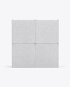 Four Kraft Boxes Mockup