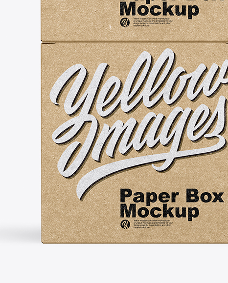 Four Kraft Boxes Mockup