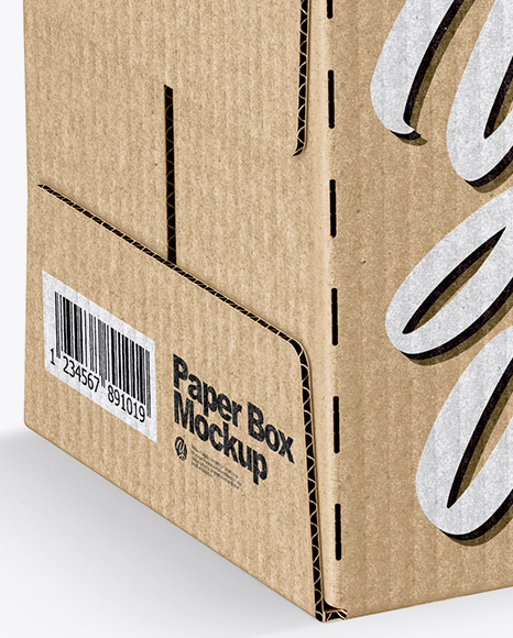 Kraft Paper Box Mockup