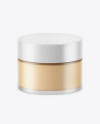 Frosted Glass Cosmetic Jar Mockup