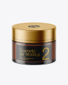 Amber Glass Cosmetic Jar Mockup Amber Glass Cosmetic Jar Mockup