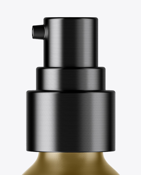 Metallic Cosmetic Bottle Mockup