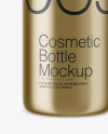 Metallic Cosmetic Bottle Mockup