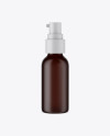 Amber Cosmetic Bottle Mockup