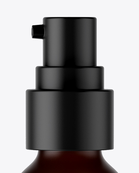 Amber Cosmetic Bottle Mockup