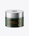 Dark Green Glass Cosmetic Jar Mockup Dark Green Glass Cosmetic Jar Mockup