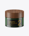 Dark Green Glass Cosmetic Jar Mockup Dark Green Glass Cosmetic Jar Mockup