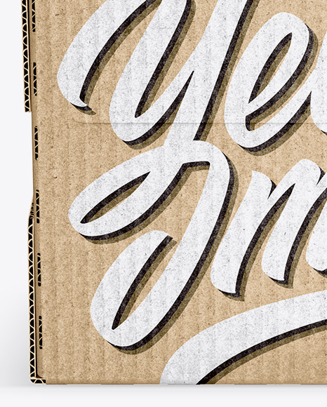 Kraft Paper Box Mockup