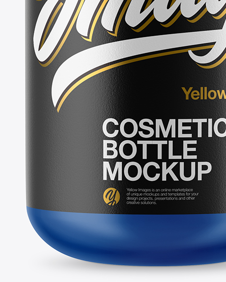 Matte Cosmetic Bottle Mockup