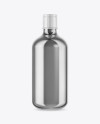 Metallic Cosmetic Bottle Mockup