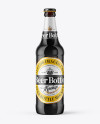 500ml Amber Glass Stout Beer Bottle Mockup