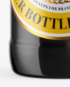 500ml Amber Glass Stout Beer Bottle Mockup