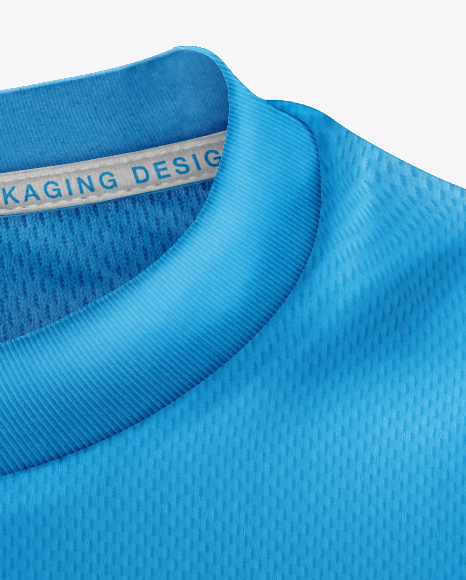 Men’s Jersey with Mini Eyelet Fabric Mockup