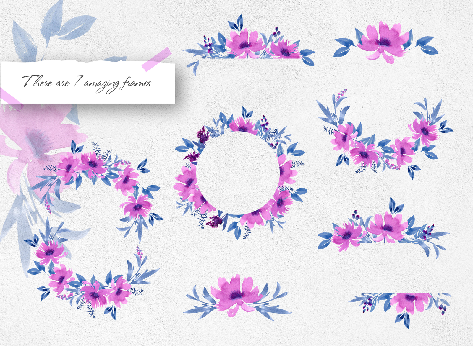 Purple Dreams-Flower Watercolor Set Purple Dreams-Flower Watercolor Set
