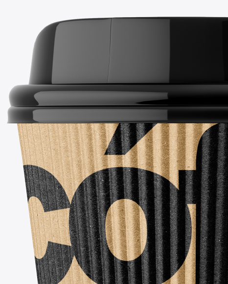 Kraft Coffee Cup w/ Sleeve Mockup