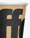 Kraft Coffee Cup w/ Sleeve Mockup