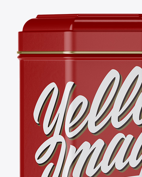 Matte Tin Box Mockup