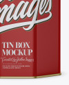 Matte Tin Box Mockup