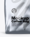 Metallic Coffee Bag Mockup