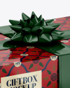 Glossy Gift Box Mockup