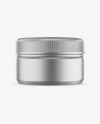 Metallic Cosmetic Jar Mockup