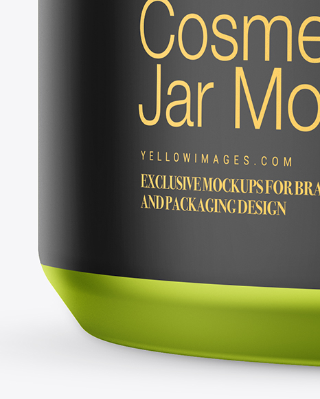 Metallic Cosmetic Jar Mockup