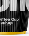 Matte Coffee Cup w/ Sleeve Mockup