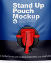 Glossy Pouch w/ Spout Mockup