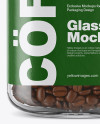 Coffee Beans Glass Jar Mockup