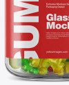 Gummy Bears Glass Jar Mockup