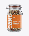 Candies Glass Jar Mockup