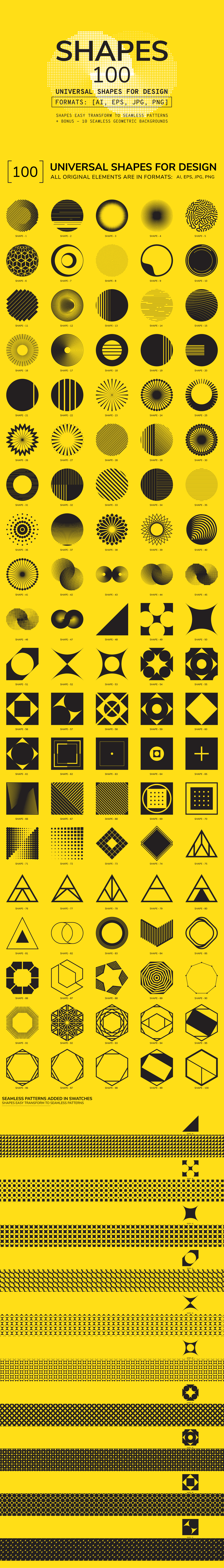 100 Geometric Shapes. Part 4 100 Geometric Shapes. Part 4