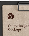 Clipboard With Kraft Paper Mockup