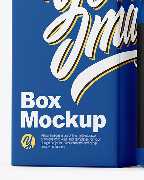 Matte Pills Bottle with Box Mockup