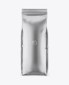 1000g Metallic Coffee Bag Mockup - Front View