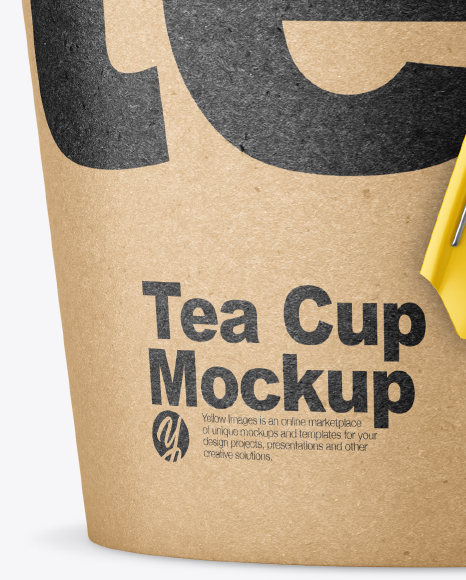 Kraft Tea Cup w/ Sleeve Mockup Kraft Tea Cup w/ Sleeve Mockup