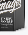 Glossy Tin Box Mockup