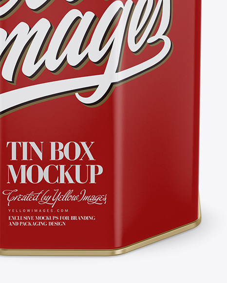 Matte Tin Box Mockup