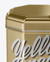 Metallic Tin Box Mockup