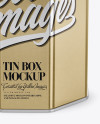 Metallic Tin Box Mockup