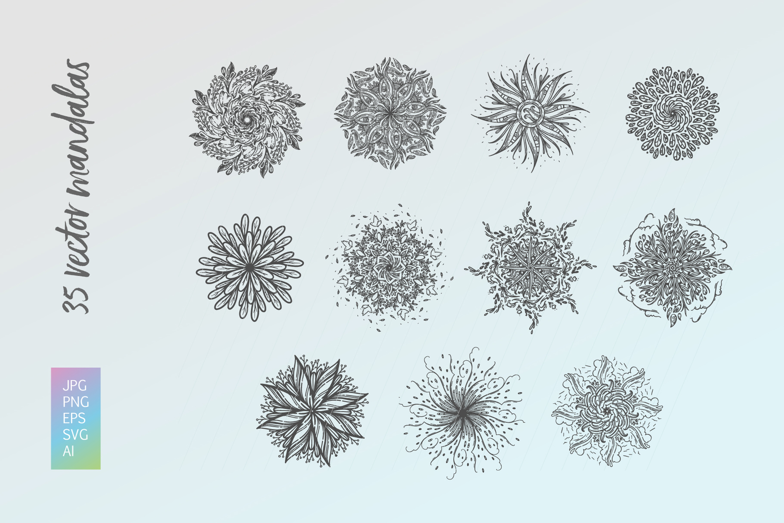 35 Vector Mandalas 35 Vector Mandalas
