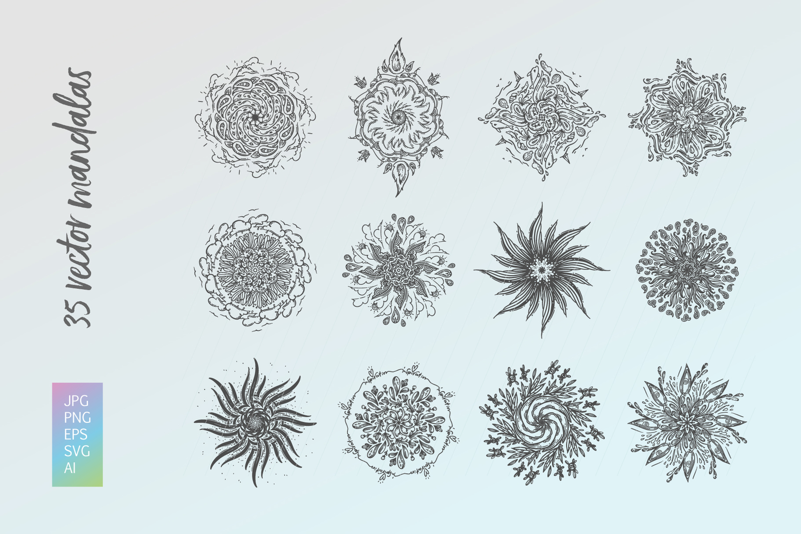 35 Vector Mandalas 35 Vector Mandalas